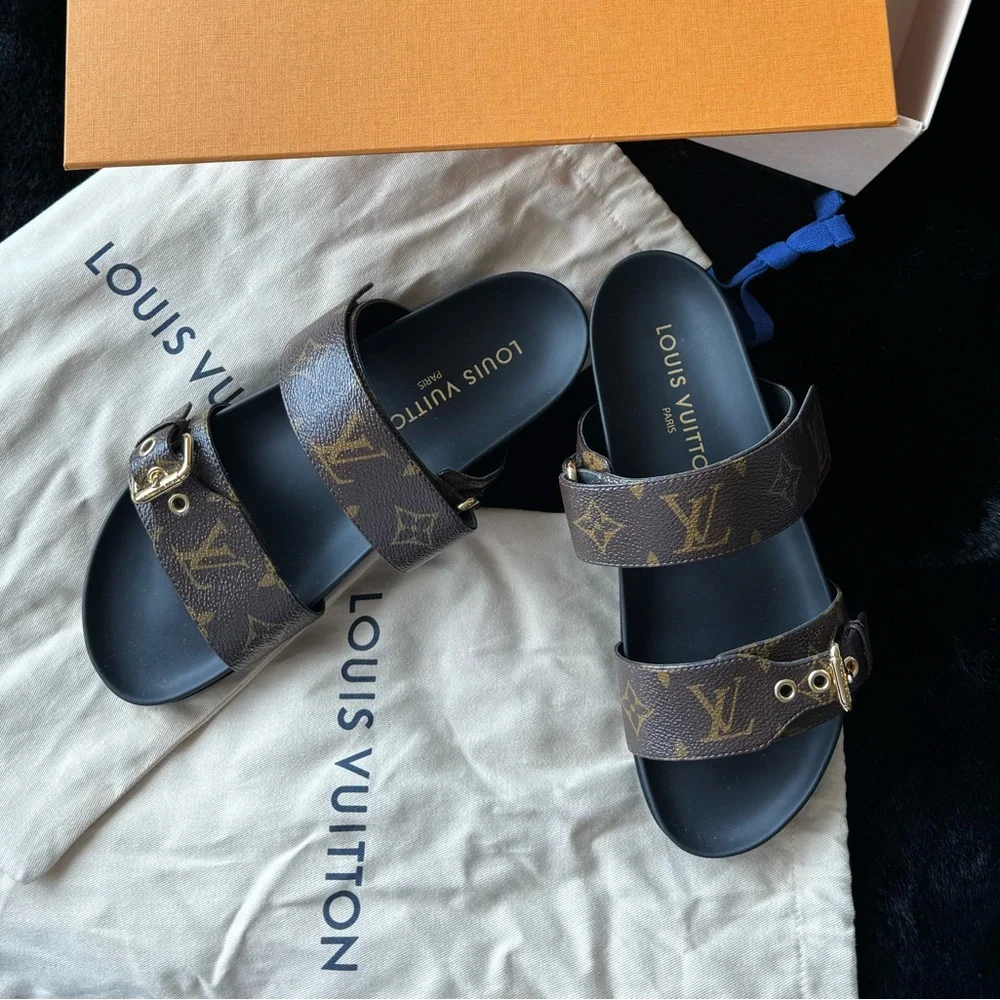 LOUIS VUITTON BOM DIA FLAT MULE - Picture 3 of 3